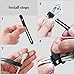 PZOZ (10 pcs) Reusable Cable Ties, Elastic Silicone Cord Organizer Straps Keeper Management Holder for iPhone Charging Cable Charger Wire Labels Desk Car and Travel Accessories (Black)