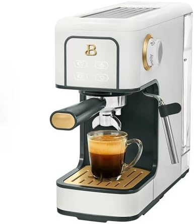 Beautiful Slim Espresso Machine with 20-Bar Professional Pressure...