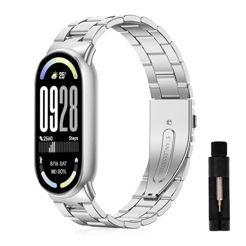 CINTURINO INF Cinturino in metallo per Xiaomi Mi Band 8 Nero