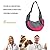 Pet Dog Cat Sling Carrier Bag Puppy Shoulder Carry Bag Hands Free Dog Papoose Carrier with Adjustable Shoulder Strap Pet Travel Carrier Tote Bag with Breathable Mesh Pouch for Outdoor Walking Subway