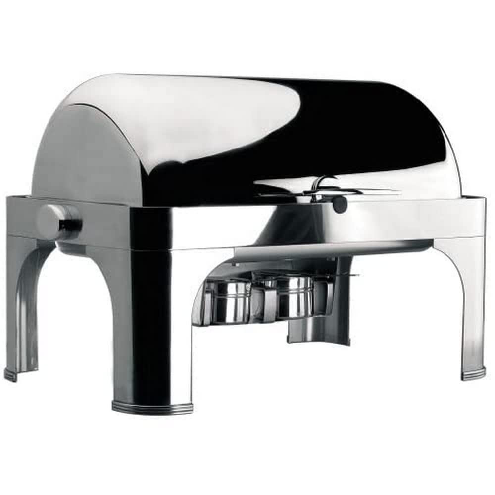 Lacor 69034 - Chafing Dish Gn 1/1 Roll Top Pies Acero Inoxidable 9Litros | En acero inoxidable, para un uso práctico y profesional en cocina; con 9 L de capacidad, práctico y fácil de guardar