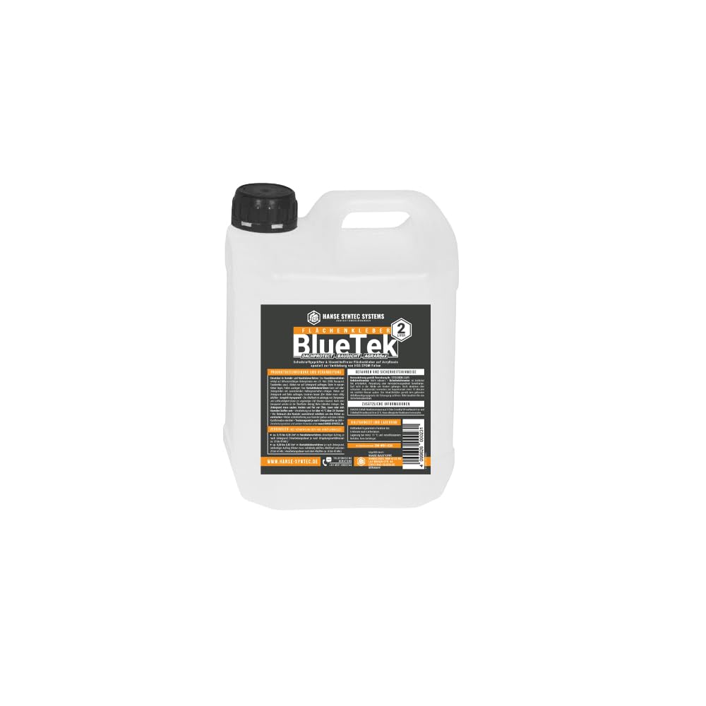 BlueTek – Wasserbasierter EPDM-Kleber für EPDM-Dachfolien (2 L, ca. 13 m² auf Holz)