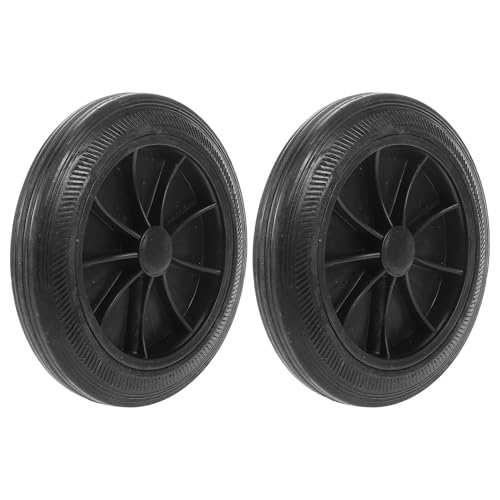 TEHAUX 2個 加厚屋外用ゴミ箱交換用ホイール 耐久性高く滑らかで な操作 対応トラッシュビン交換パーツ