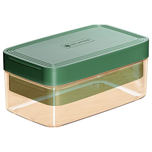 Bandeja para cubitos de hielo con tapa | Easy release 32-Grid Cubitos de hielo de silicona para congelador, para cubitos de hielo apilables, para café de cóctel, whisky. Tumotsit