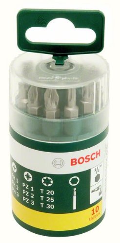 Bosch Vidalama Ucu Seti, Yeşil, 10 Adet