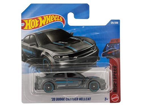 Hot Wheels Dodge Charger Hellcat 1:64 Modelo Gris miniatura 1