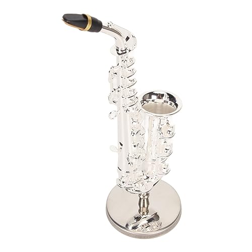 Saxophone miniature avec support et étui pour déco de bureau - 8