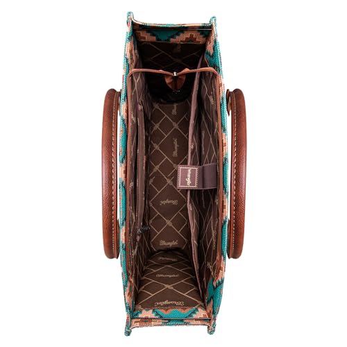 Image of Wrangler Aztec Tote Bag for Women Boho Shoulder Purses and Handbags
