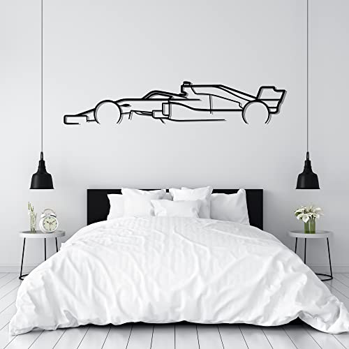 Image of seemy Formula 1 Car Metal Wall Art, F1 Car Poster, Formule One Racing Gifts For Men, Automotive Decor, Perfect for Car Wall Decor, Garage Decor, Metal Wall Art, Decor For Car (24 inch x 4 inch)