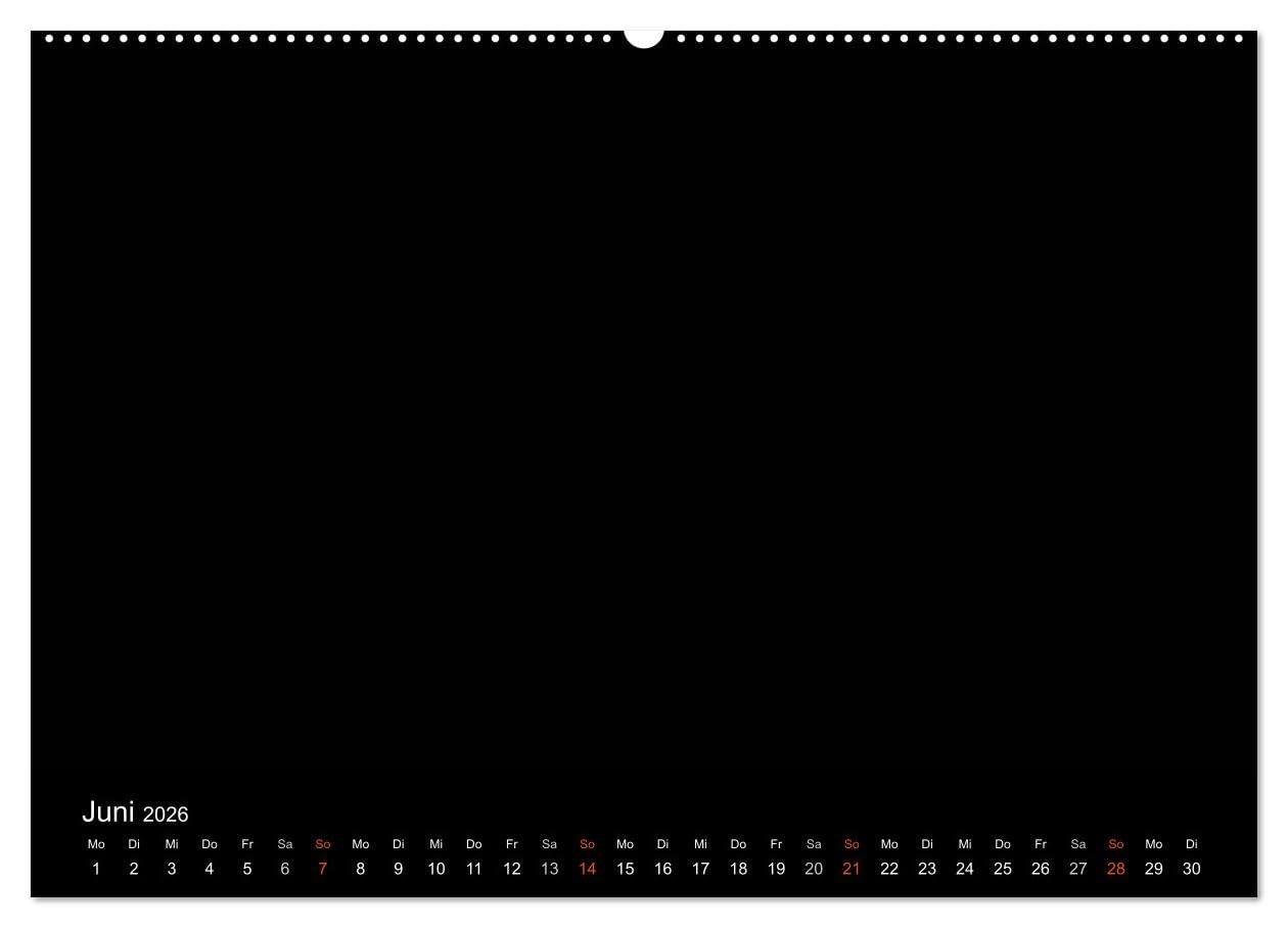 Bastelkalender - Schwarz (Wandkalender 2026 DIN A2 quer), CALVENDO Monatskalender: Kalender zum selber gestalten (CALVENDO Hobbys)