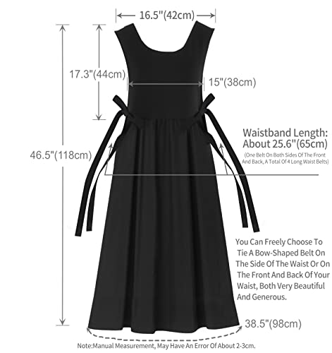 Premium Plus Size Apron Adjustable Waist Bib Apron, Soft Cotton Blend Apron with Pockets, Ideal for Kitchen Garden, Baking - Image 4