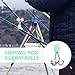 Wakauto 20pcs Fish Rod Bells, Twin Bell Night Fishing Alarm Clip Fishing Bite Alarm Indicator Portable Fishing Accessories for Fishing