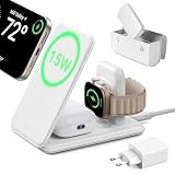 ESR HaloLock 3-in-1 Travel Wireless Charging Set, EU Plug, White