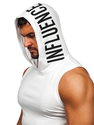 FLYFIREFLY Men's 2 Pack Workout Hooded Tank Tops Bodybuilding Athletic Sleeveless Muscle Cut Off T Shirt Gym Hoodies 6