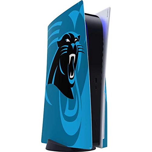 Skinit Decal Gaming Skin Compatible with PS5 Console - Officially Licensed NFL Carolina Panthers Double Vision Design
