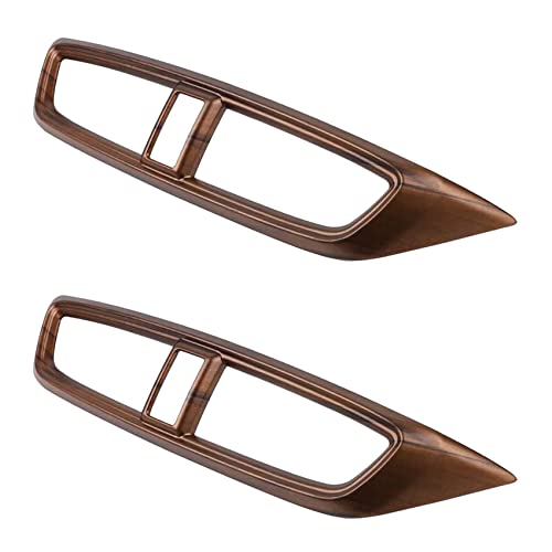 Tacdas 2X Aire Acondicionado Central del Coche Panel de Salida de Viento Etiquetas Engomadas del Tablero de Instrumentos Moldeado de Grano de Madera de para 2017-2020