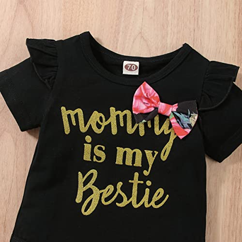 Jopgeey Baby Girl Pants Set 12-18 Months Baby Girl Boho Outfit Infant Baby Ruffle Romper + Pants + Headband 3 Pcs Summer Outfits Set #TOP6