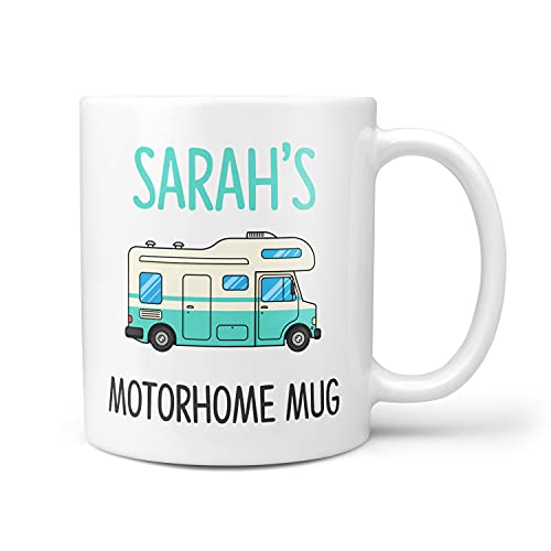 TeHe Gifts Personalised Any Name Motorhome Mug