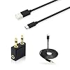 Pack van 3 hoofdtelefoons vervangen, audiokabel 3,5 mm/Type-C kabel/luchtvaartadapter, compatibel voor Srhythm NC35…