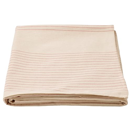 Nappe à rayures rouge et naturel 150x150 ProTuning VIPPSTARR linge de table carré
