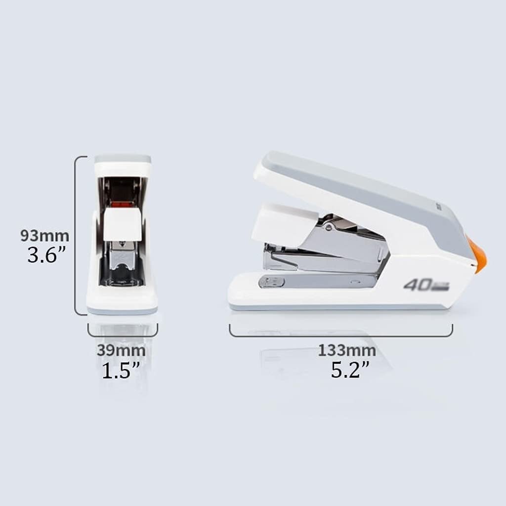 Agrafeuse manuelle for la maison, agrafeuse de bureau standard, agrafage tactile, ergonomique facile à charger, capacité 40 feuilles(A)