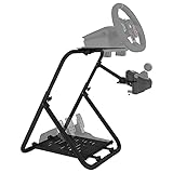 DIWANGUS Racing Steering Wheel Stand Collapsible Tilt-Adjustable Racing Stand for Thrustmaster,Logitech G25 G27 G29 G920 Supporting TX Xbox PS4 PS5 PC (Wheel&Pedals Not Included)