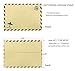 BeeChamp 50pcs A7 Self-Sealing Gummed Vintage Airmail Style Invitation Envelopes, Brown Kraft
