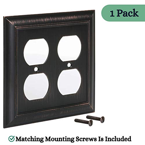 Bates- Double Duplex Wall Plates, Bronze, Wall Plates For Outlets, Outlet Covers Decorative, Outlet Covers, Outlet Wall Plate, Outlet Plate, Electrical Outlet Covers, Outlet Cover Plate, Outlet Plates #TOP1