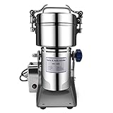 OLDELITE Electric Grain Grinder, Mill High-speed Spice Herb, Stainless Steel Pulverizer, Grinding Powder Machine Commercial Corn Mill for Kitchen Herb, Spice Pepper, Coffee and Dry Cereals - 400g