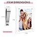 HIIXHC 2Pcs Car Picture Holder, Magnetic Car Photo Holder, Car Visor Photo Clip for 3 Inch Photos, Personalized Acrylic Visor Clip for Drive Safe Daddy/Family/Pet Pictures | Ideal Valentine's Gifts