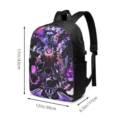 Solo Manga Leveling Lightweight Large Capacity Laptop Backpack 17" Backpack3