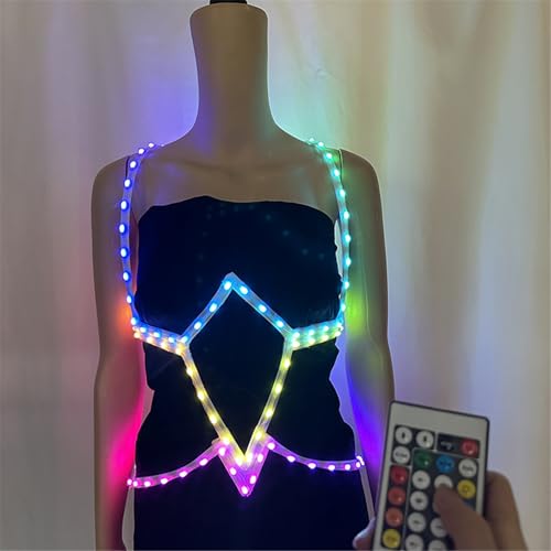Corset lumineux LED confortable avec télécommande pour acteur - 6