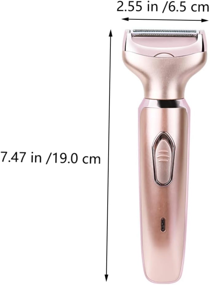 FOMIYES Ladies Electric Razor Hair Removal Machine Rechargeable Washable Trimmer for Smooth Shaving of Armpit and Bikini Area Gentle Painless Design with Heads
