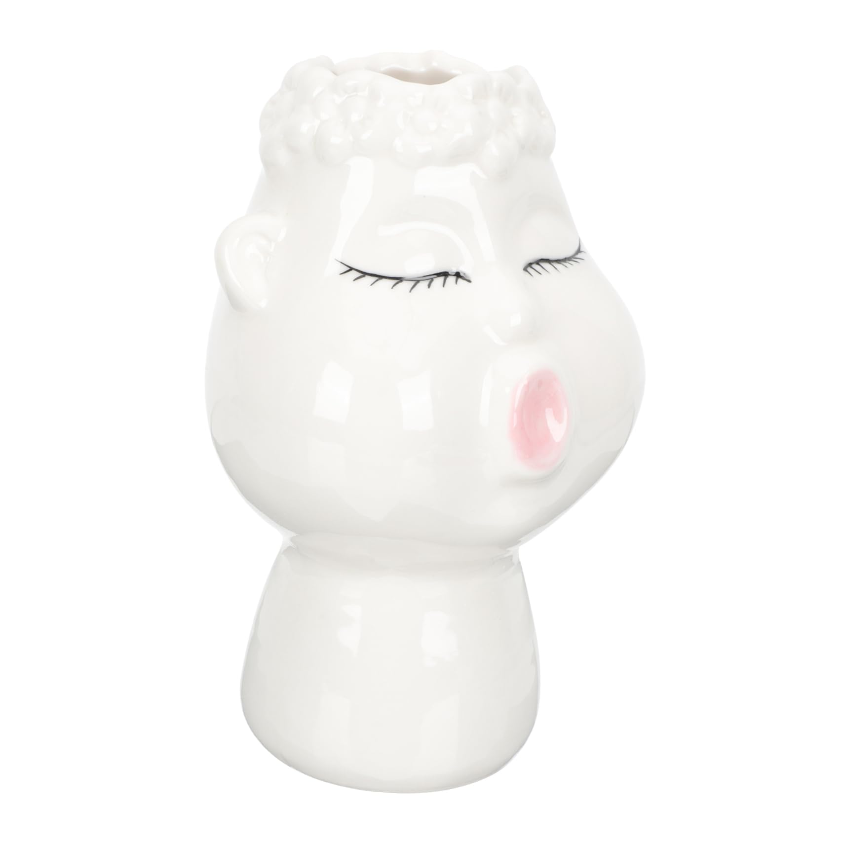 Pot de fleurs visage HEMOTON en résine haut de gamme pour intérieur chic et moderne