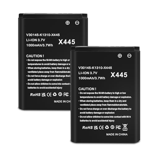 FLSTOR Batería para Siemens Gigaset SL78H, SL780, SL785, SL788, SL400, SL400A, SL400H, 1000 mAh, 3,7 V, ion de litio, compatible con Telekom: A806, X656, V30145 K1310K X444, V30145 K1310K X444, V30145