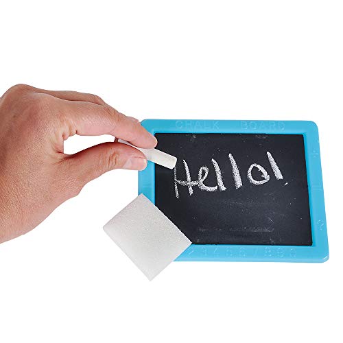 Neon Chalkboard Set For Kids - (Pack Of 24) Mini Chalk Boards Each With 2 Chalk Sticks, And 1 Eraser For Boys And Girls Birthday Party Favors For Kids Goodie Bags #TOP3