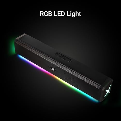 Image of ZEBRONICS VITA BAR 150 Wireless Bluetooth Soundbar, 20W RMS, 2.0 Channel, Dual (52mm Driver & Passive Radiator), Upto 8 Hours Playback, Built in Battery, BTv5.3 | USB | mSD | AUX | | TWS, RGB LED