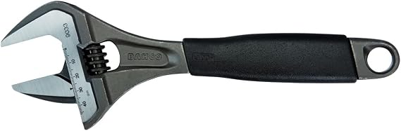 Bahco 9035 R US Ergo X-Wide Adjustable Wrench, 12-Inch, Black , Gray