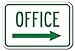 Office with Right Arrow Â Sign 12