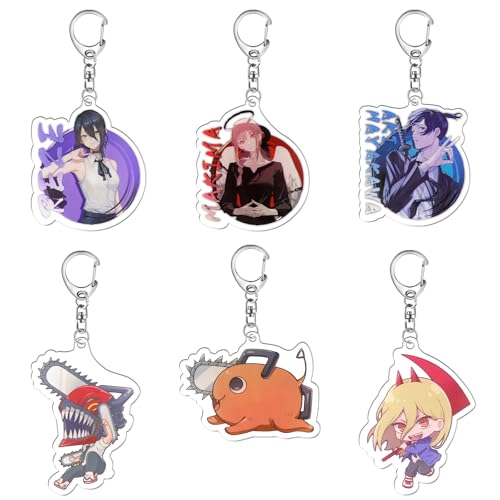 [Fantasyon] チェンソーマン レゼ キーホルダー マキマ レゼ デンジ 早川アキ アクリルキーホルダー チャーム 鍵 バッグ飾り カバン掛け 携帯 鍵 自動車 かばん バッグ 記念品 軽量 アニメ 萌えグッズ 脱落防止 可愛い プレゼント 非公式
