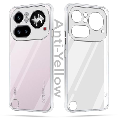 Image of Jkobi Lifetime Anti-Yellow Clear Back Cover Case for Nothing Phone 4A Pro 5G (Sleek Hard Crystal | Shockproof and Camera Protection)