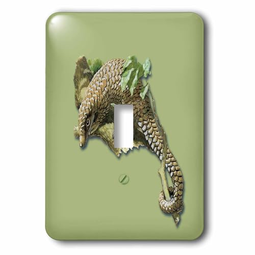 Pangoline ou Scaly plaque décorative 3dRose lsp_170873_1 style rétro