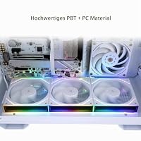 Thermalright TL-M12QRW X3 Gehäuselüfter-120mm leise, PWM-Funktion, Infinity Mirror ARGB-Lichteffekte, Reverse-Fan-Blade-Design, neues Power-Chip-Modul vereinfacht die Verkabelung, 3er-Pack – Ansicht 5