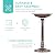 Best Choice Products 28in Pedestal Bird Bath, Vintage Outdoor Resin Accent Decoration w/Fleur-de-Lis Accents - Copper