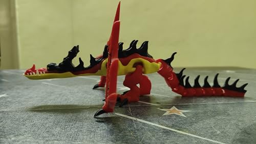 Image of Flexible Toothless Dragon 3D Printed Night Fury and Light Fury Toys, Couple (HookFang)