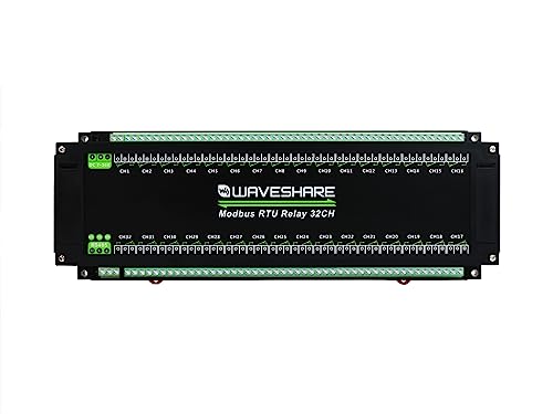 Waveshare Modbus RTU 32-Ch Relay Module, Interface, with