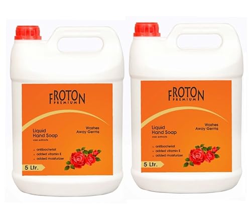 Image of Organic pH-Balance Moisturizing Rose Liquid Hand Wash with Refreshing Fragrance, Complete Protection for Soft & Gentle Hands (Rose 5 ltr (Pack of 2))
