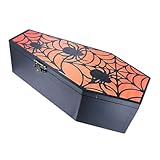 Emballage prêt à offrir : présentées dans un emballage élégant, les boîtes à friandises en forme de cercueil sont utilisées comme boîte à cadeaux en forme de cercueil ou comme cadeau de fête d'halloween, ce qui le partage de la et des surprises pendant la période des fêtes, seau à bonbons d'halloween, décoration de maison hantée