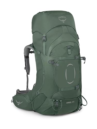 Osprey Ariel 65L Women's Backpacking Backpack, Koseret Green, WXS/S, Extended Fit