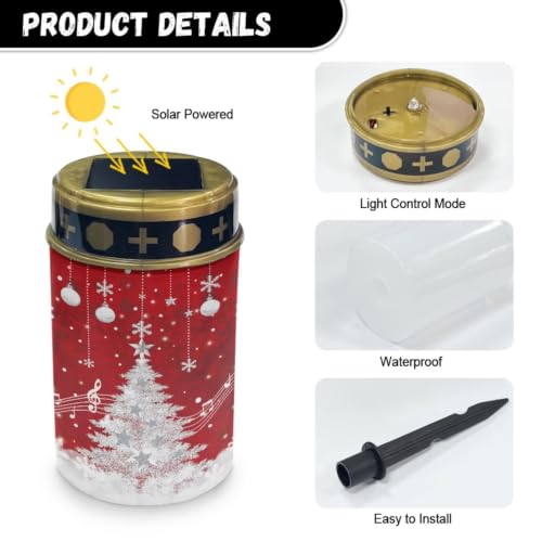 Image of Christmas Cemetery Solar Lights, 2 Pack